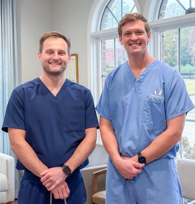 Dr. John Roberson and Dr. Vandervoort standing together, tuscaloosa al
