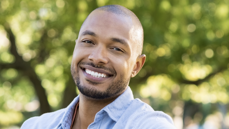 Black man smiling, tuscaloosa al